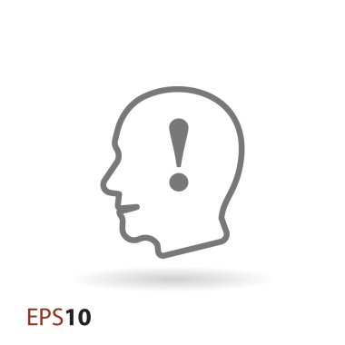 Web ve mobil için zihin simge güven