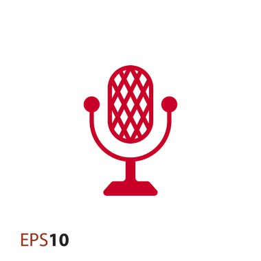 Web ve mobil için mikrofon simgesi