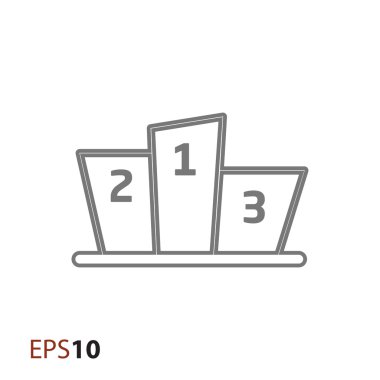 Web ve mobil için spor podyum simge