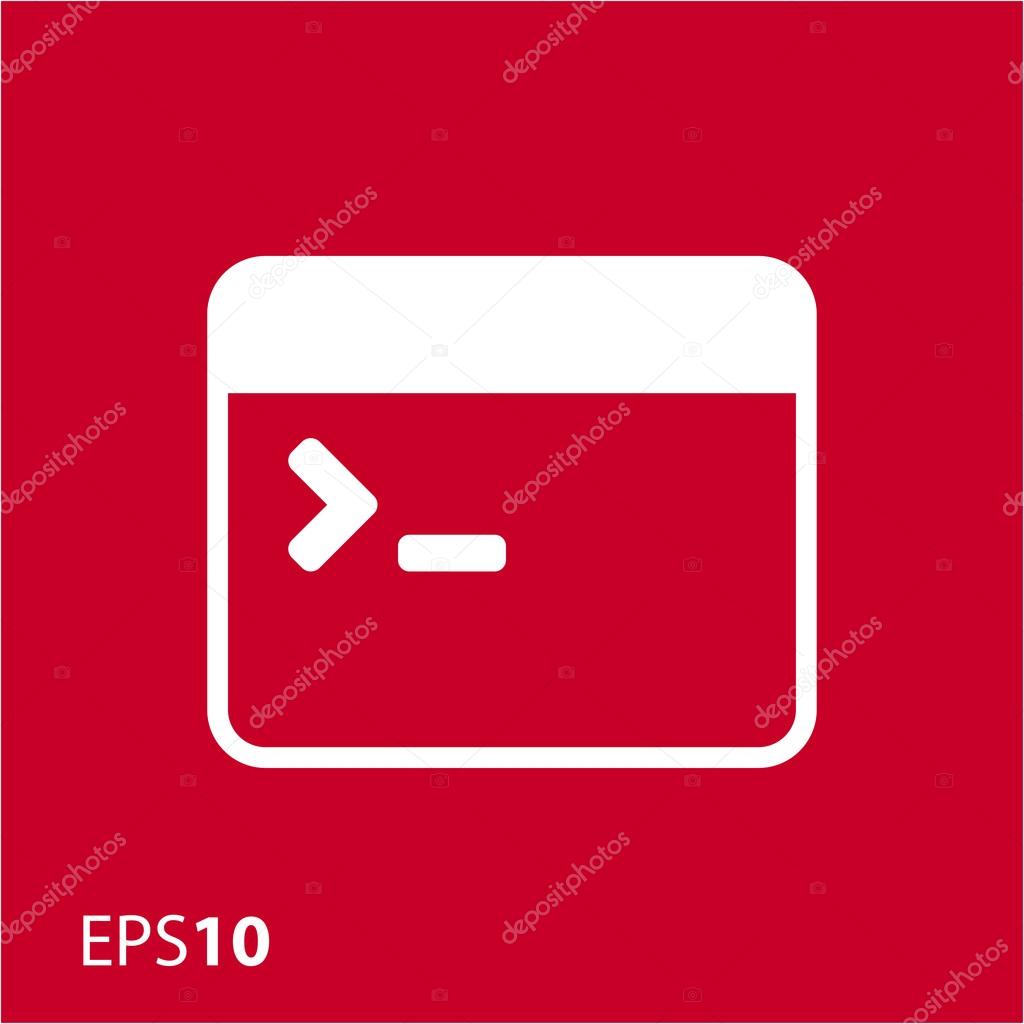 Coding icon for web and mobile