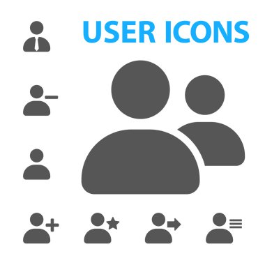 Web ve mobil kullanıcı simgeleri ayarlamak