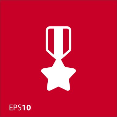 Web ve mobil için yıldız madalya simge