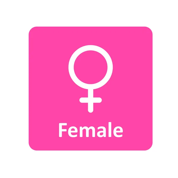 Icône de signe féminin pour web web et mobile — Image vectorielle