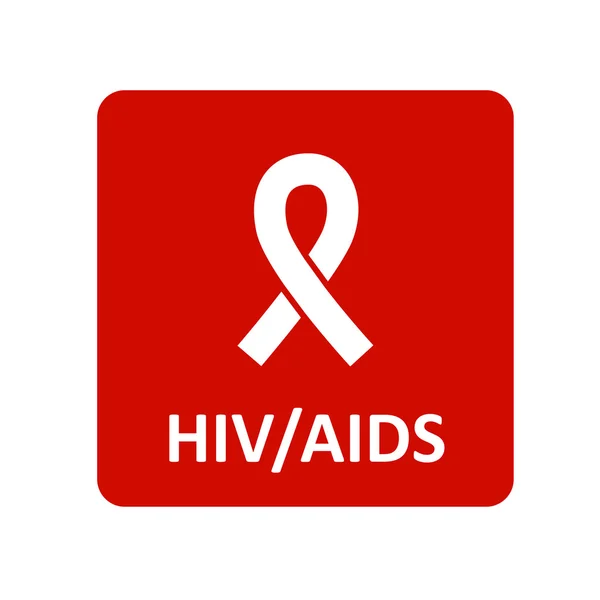 Ícone de HIV AIDS para web e celular —  Vetores de Stock