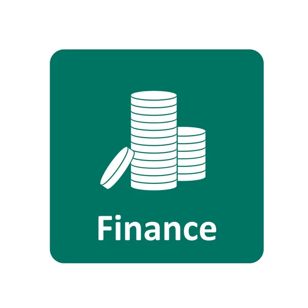 Finance icon for web and mobile — Stock Vector