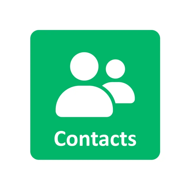 Contacts icon for web and mobile — Stock Vector
