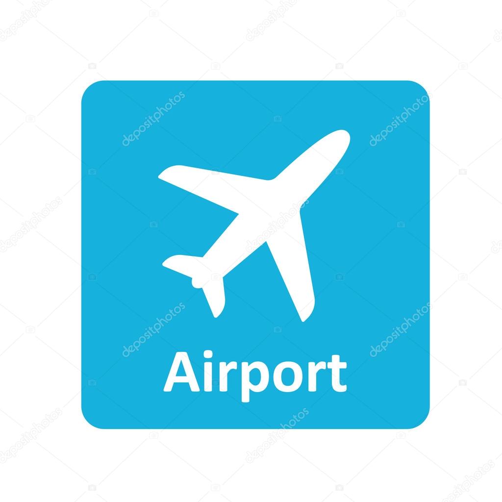 Airport icon for web and mobile