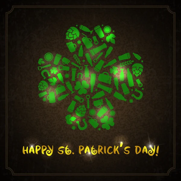 Étiquette Saint-Patrick — Image vectorielle