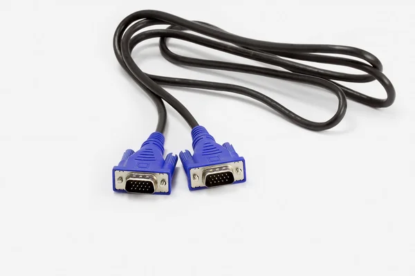 VGA-tech pc input kabel connector op wit — Stockfoto