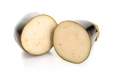 patlıcan beyaz arkaplanda izole edildi