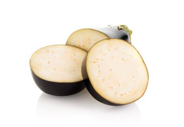 patlıcan beyaz arkaplanda izole edildi