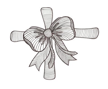 Grafik yay. Siyah ve beyaz