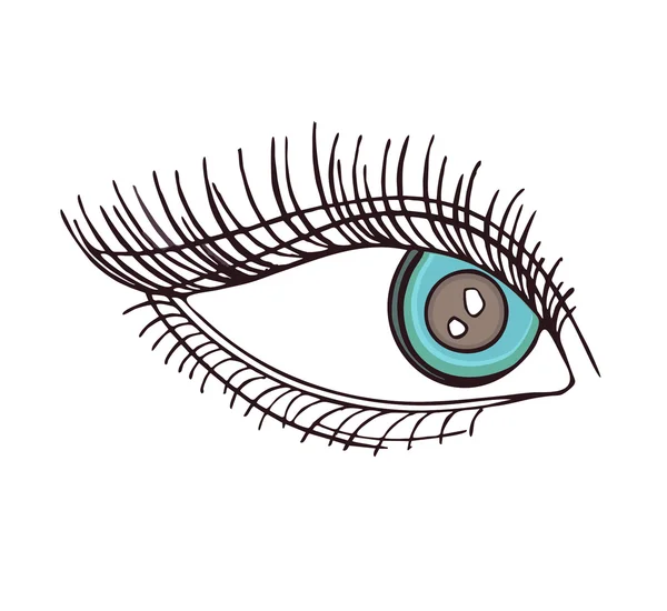 Drawn eye.Graphic style — Stock Photo, Image