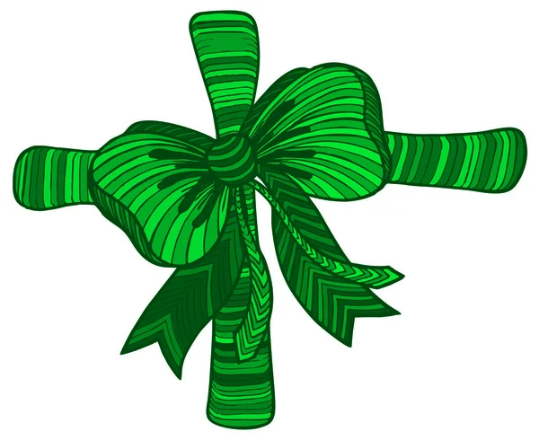 Graphic bow.Green — Stock Photo, Image