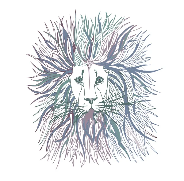 Lion head. Colorful — Stock Photo, Image
