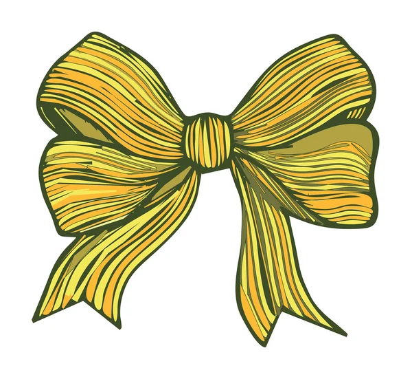 Graphic bow.Yellow — Stock Photo, Image