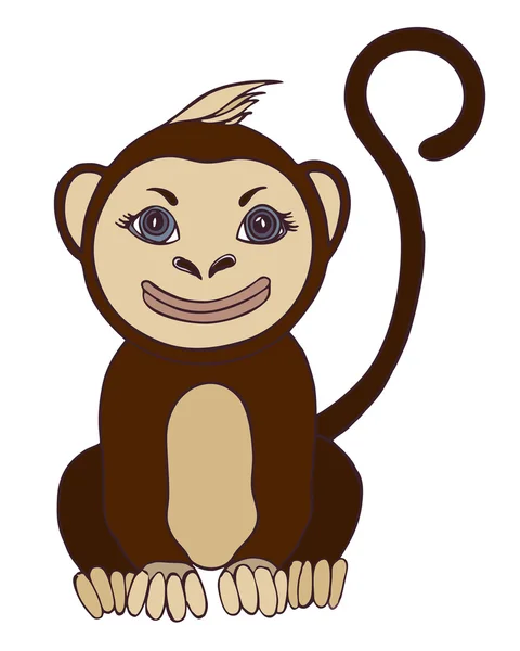 Cheerful monkey. Smiles. 2016 — Stock Photo, Image