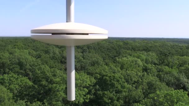 Technologie de la station capteur de prévision de pression atmosphérique paramètre crucial déterminant l'écosystème-atmosphère instrument de mesure des gaz à effet de serre échange profil mesures différentes hauteurs le long — Video