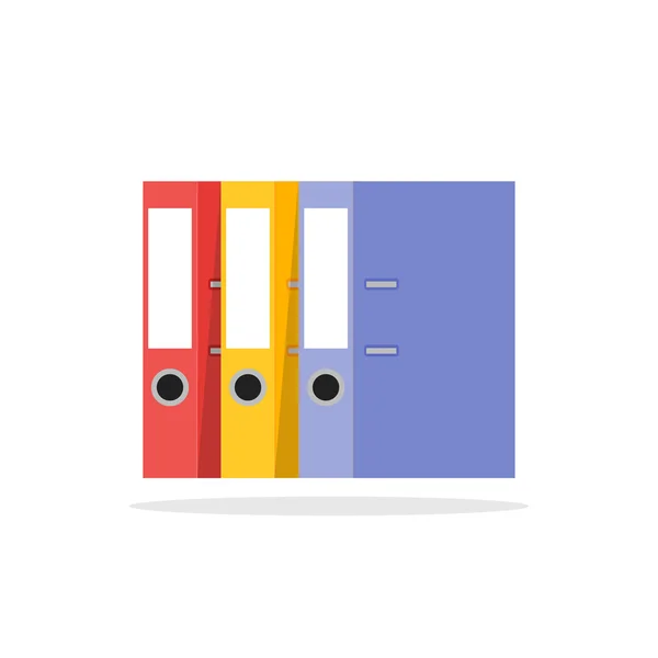 Ikon folder berkas diisolasi pada warna putih - Stok Vektor