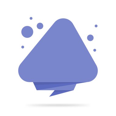 Origami stil etiket ve afiş tamplate.