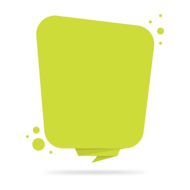 Origami stil etiket ve afiş tamplate.