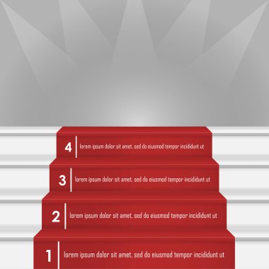 Merdiven-e doğru başarı vektör görüntü