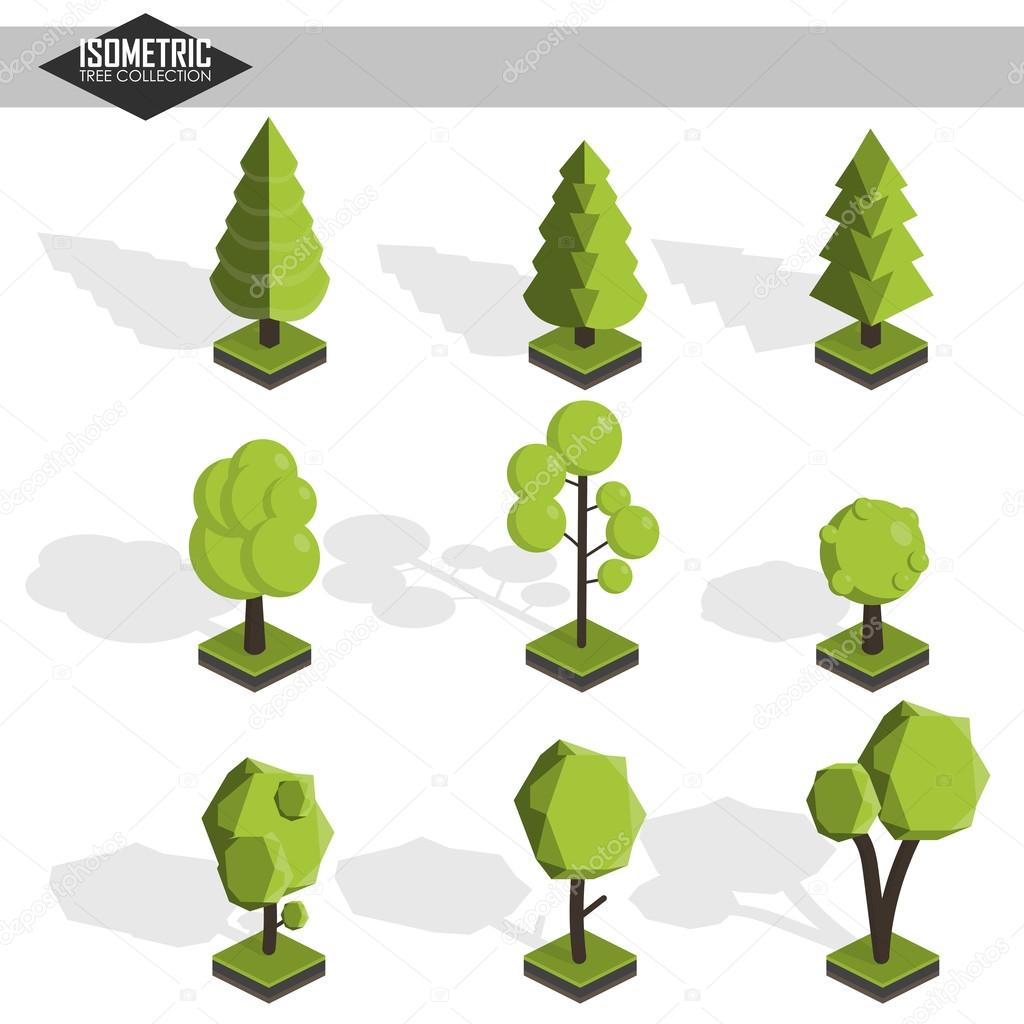 Isometric vector tree set