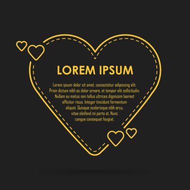 Boş şablon alıntı. Kalp balon alıntı.