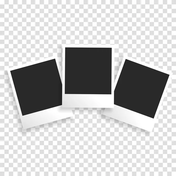 Fotoframe op een transparante achtergrond — Stockvector