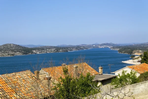 Il paesaggio marino in Croazia — Foto Stock