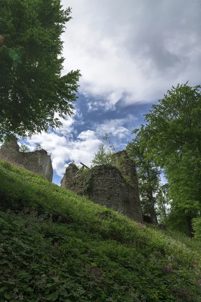 Ruins of castle Zelingrad in Zagreb,Croatia — Stock Photo, Image