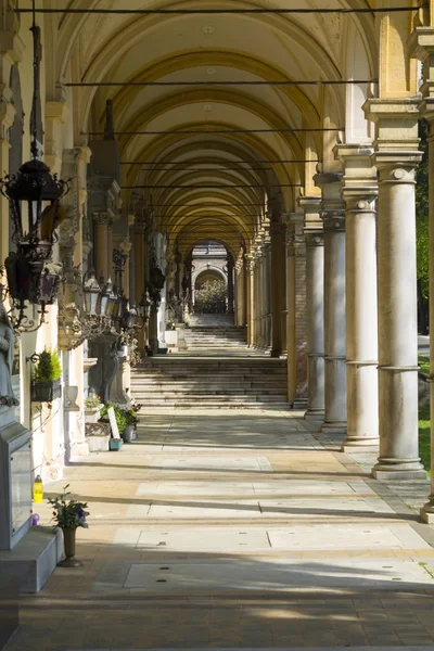 Historic Mirogoj cemetery in Zagreb Royalty Free Stock Images