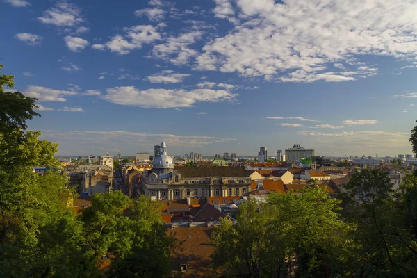 Skyline d'une ville de Zagreb — Photo