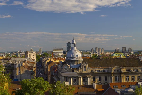 Skyline d'une ville de Zagreb — Photo