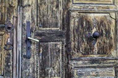     Vintage kapı doku, topuzu ve kolu 