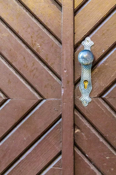 Vintage door texture,knob and handle — Stock Photo, Image