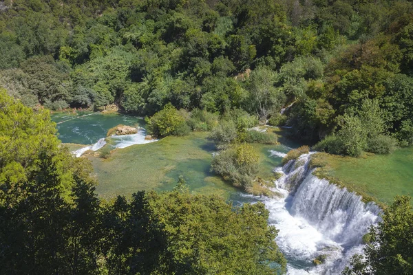 Watervallen van Krka nationaal park, Kroatië — Stockfoto