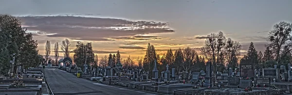 Túmulos e estátuas do cemitério — Fotografia de Stock