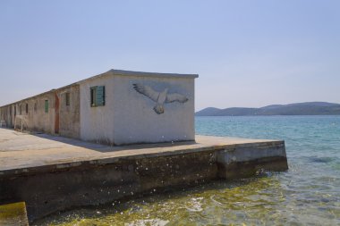 Plaj kabin Hırvatistan