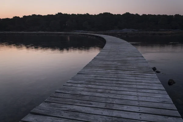 Paisagem marinha ao pôr do sol — Fotografia de Stock