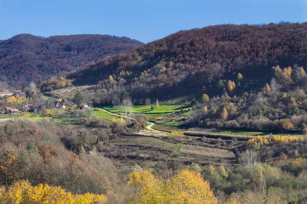 Bela paisagem em croata Zagorje — Fotografia de Stock