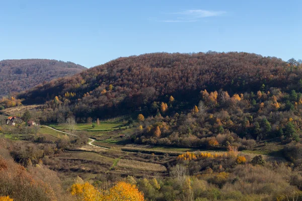 Красивая сельская местность в Хорватском Загорье — стоковое фото