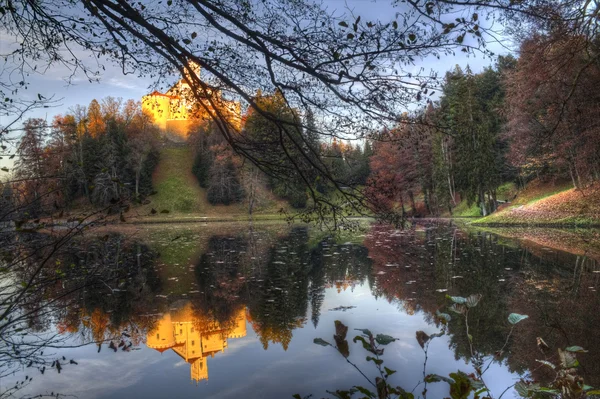 Castelo de Ttrakoscan em croata Zagorje — Fotografia de Stock