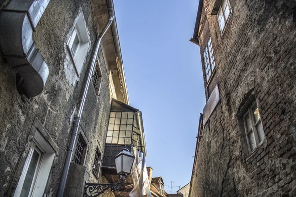 Zagreb eski dar sokak — Stok fotoğraf