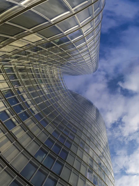 City skyscraper in the clouds Stock Image