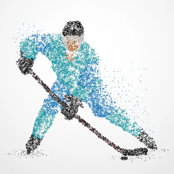 Abstraction, hockey, glace, rondelle — Photo