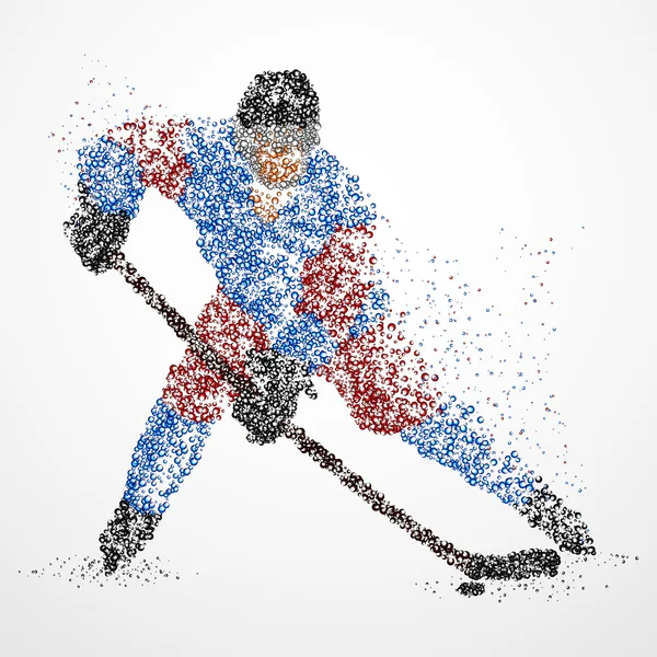 Abstraktion, Eishockey, Eis, Puck — Stockfoto