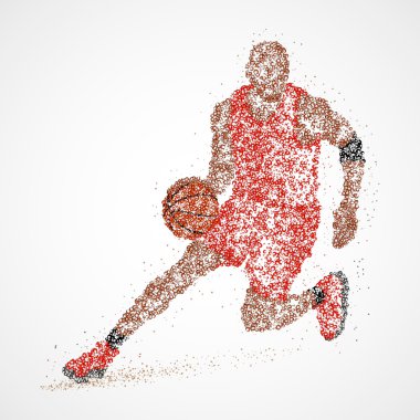 soyut, basketbol, atlet