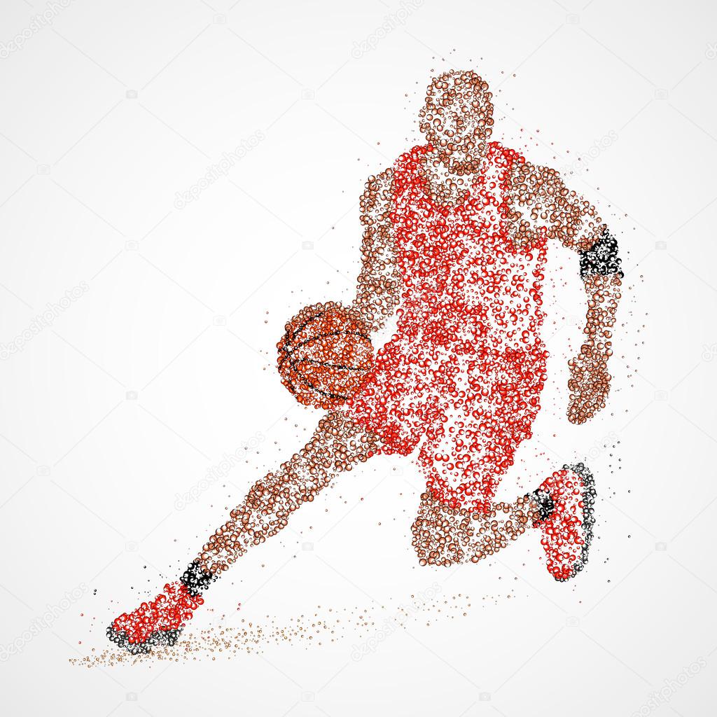 abstract, basketball, athlete