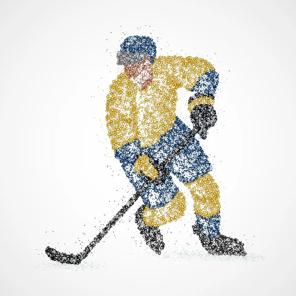 Abstracción, hockey, hielo, disco — Vector de stock